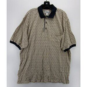 VINTAGE Penguin Polo Shirt Medium Golf Pullover Geometric Rugby Preppy